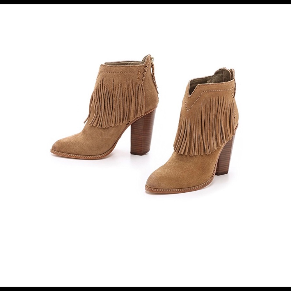 Cynthia Vincent Fringe Booties